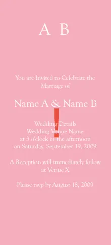 wedding invite