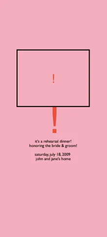 rehearsal dinner - let's eat